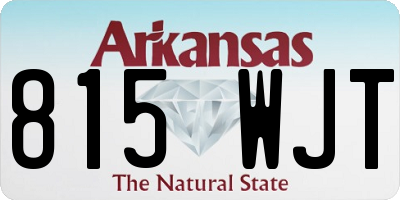AR license plate 815WJT