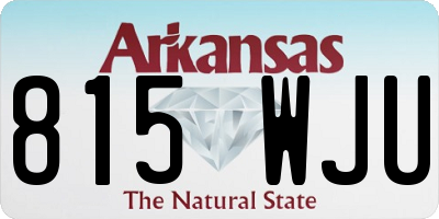 AR license plate 815WJU