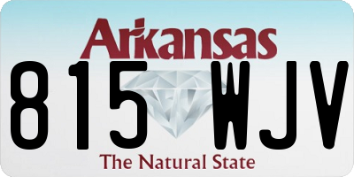 AR license plate 815WJV