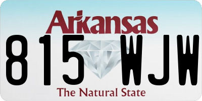 AR license plate 815WJW