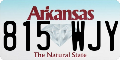 AR license plate 815WJY