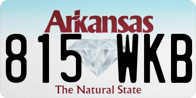 AR license plate 815WKB