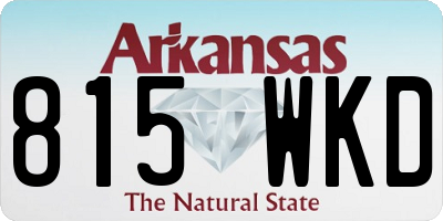 AR license plate 815WKD