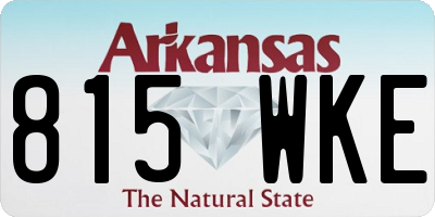 AR license plate 815WKE