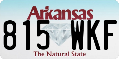 AR license plate 815WKF