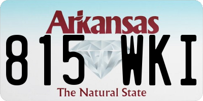 AR license plate 815WKI