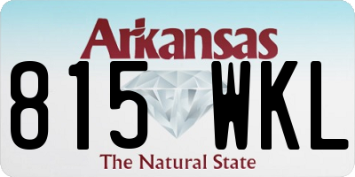 AR license plate 815WKL