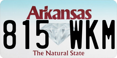 AR license plate 815WKM