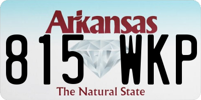 AR license plate 815WKP