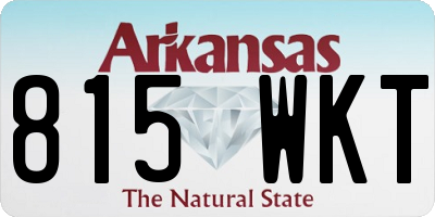 AR license plate 815WKT