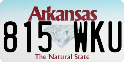 AR license plate 815WKU