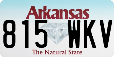 AR license plate 815WKV
