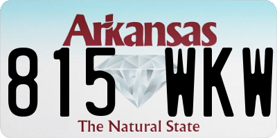 AR license plate 815WKW