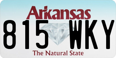AR license plate 815WKY