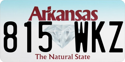 AR license plate 815WKZ