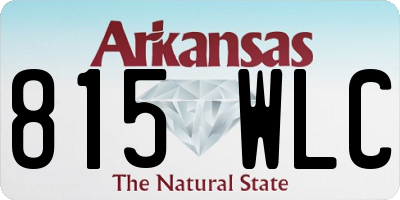 AR license plate 815WLC
