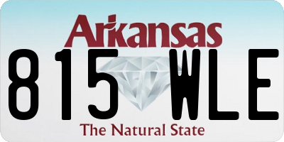 AR license plate 815WLE