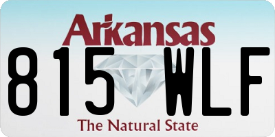 AR license plate 815WLF