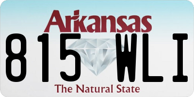 AR license plate 815WLI