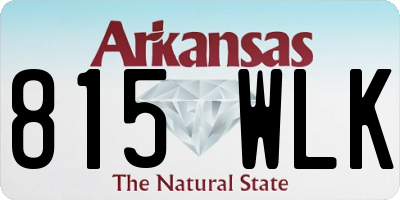 AR license plate 815WLK