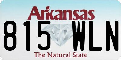 AR license plate 815WLN