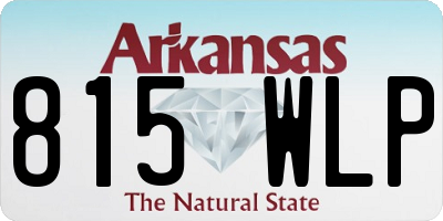 AR license plate 815WLP