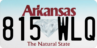 AR license plate 815WLQ