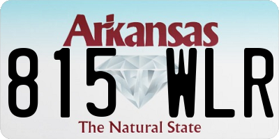 AR license plate 815WLR