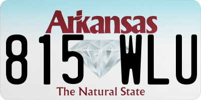 AR license plate 815WLU
