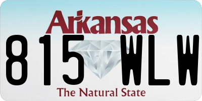 AR license plate 815WLW