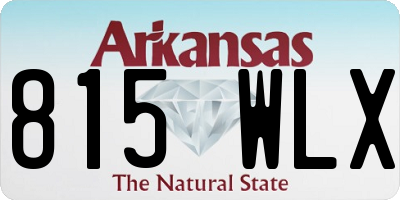 AR license plate 815WLX
