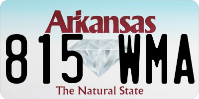 AR license plate 815WMA