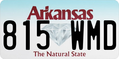 AR license plate 815WMD