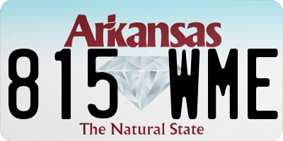 AR license plate 815WME
