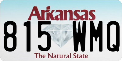 AR license plate 815WMQ