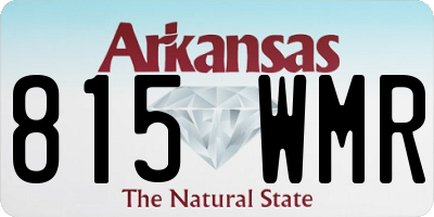 AR license plate 815WMR