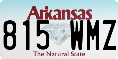 AR license plate 815WMZ