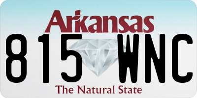 AR license plate 815WNC