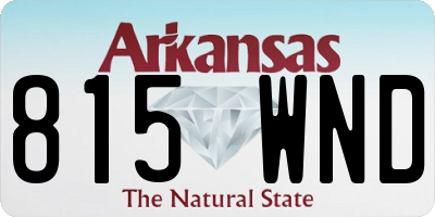 AR license plate 815WND