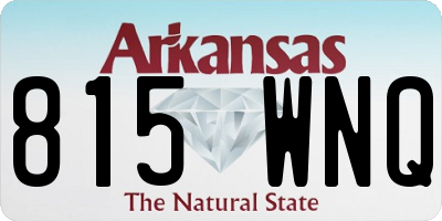 AR license plate 815WNQ