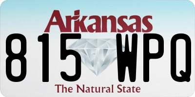 AR license plate 815WPQ