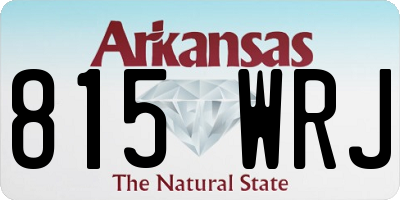 AR license plate 815WRJ