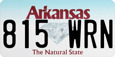 AR license plate 815WRN