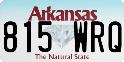 AR license plate 815WRQ