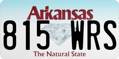 AR license plate 815WRS