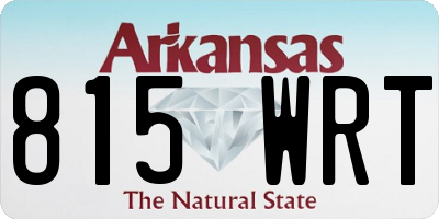 AR license plate 815WRT