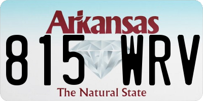 AR license plate 815WRV
