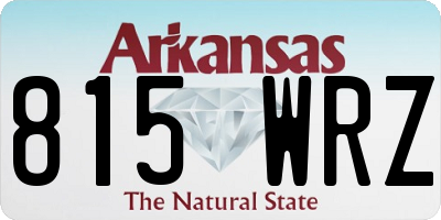 AR license plate 815WRZ