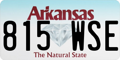 AR license plate 815WSE