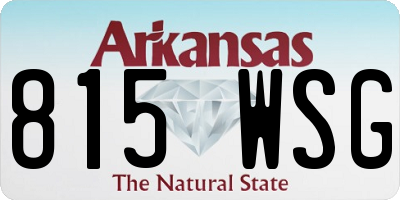 AR license plate 815WSG